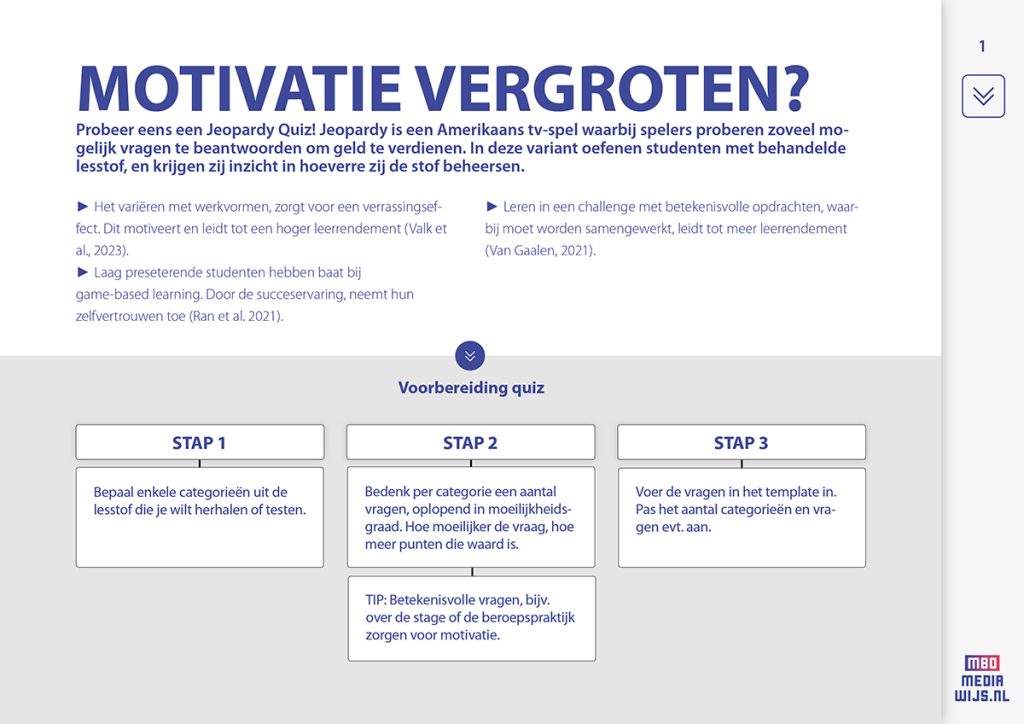 practoraat mediawijsheid mbo onderzoek motivatie vergroten